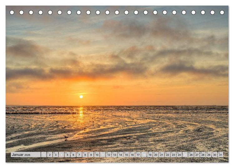 Produktbild: Wundersch&ouml;nes Amrum (Tischkalender 2026 DIN A5 quer), CALVENDO Monatskalender