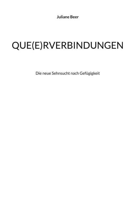 Produktbild: Que(e)rverbindungen
