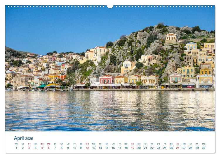 Produktbild: Symi 2026, Perle der &Auml;g&auml;is (Wandkalender 2026 DIN A2 quer), CALVENDO Monatskalender