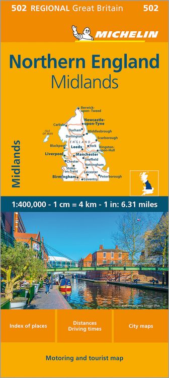 Produktbild: Michelin England Nord, Midlands