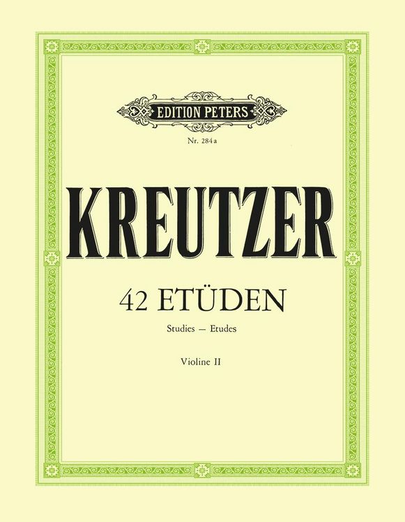 Produktbild: Kreutzer, R: 2nd Violin Accompaniment by F. Hermann to 42 Ca
