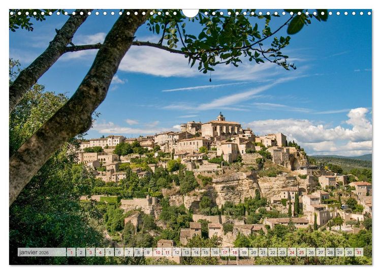 Produktbild: Les villages perch&eacute;s de Provence (Calendrier mural 2026 DIN A3 vertical), CALVENDO calendrier mensuel