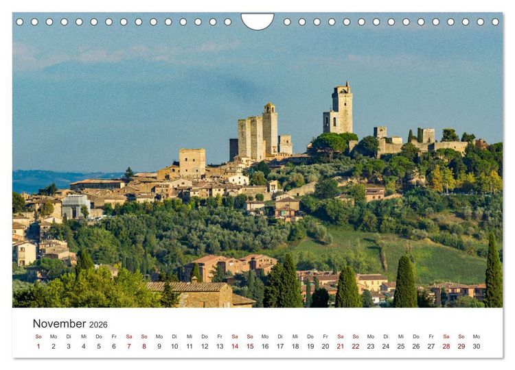 Produktbild: Motive der Toskana (Wandkalender 2026 DIN A4 quer), CALVENDO Monatskalender
