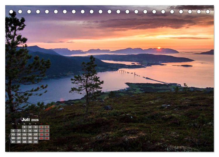 Produktbild: Aufregendes Norwegen (Tischkalender 2026 DIN A5 quer), CALVENDO Monatskalender