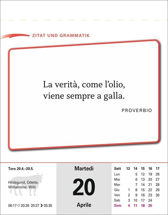 Produktbild: Italienisch Sprachkalender 2027 - Italienisch lernen leicht gemacht - Tagesabrei&szlig;kalender
