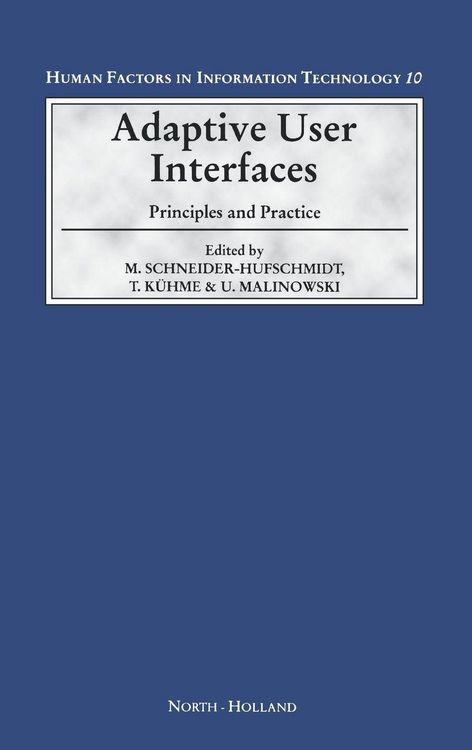 Produktbild: Adaptive User Interfaces