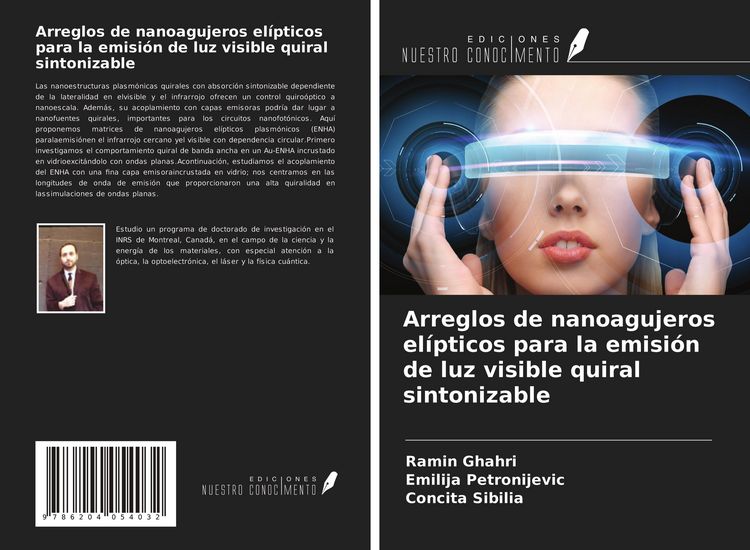 Produktbild: Arreglos de nanoagujeros el&iacute;pticos para la emisi&oacute;n de luz visible quiral sintonizable