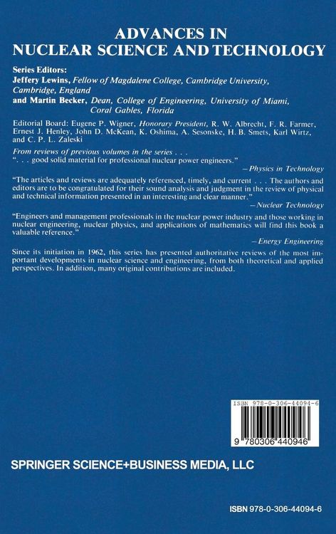 Produktbild: Advances in Nuclear Science and Technology