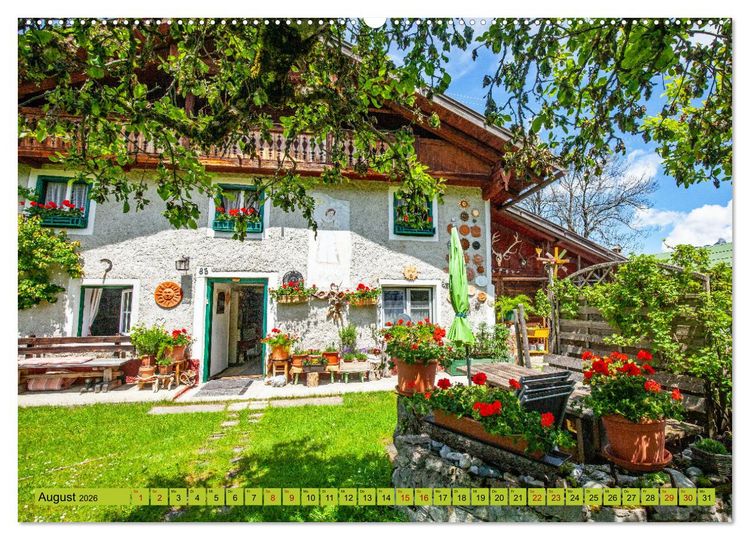 Produktbild: Historische Bauernh&auml;user im Tiroler Leutaschtal (Wandkalender 2026 DIN A2 quer), CALVENDO Monatskalender