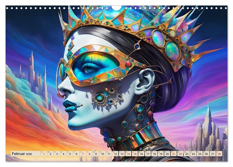 Produktbild: Kybernetische Sch&ouml;nheiten (Wandkalender 2026 DIN A3 quer), CALVENDO Monatskalender