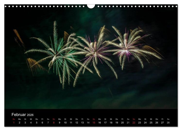 Produktbild: Das Feuerwerk (Wandkalender 2026 DIN A3 quer), CALVENDO Monatskalender