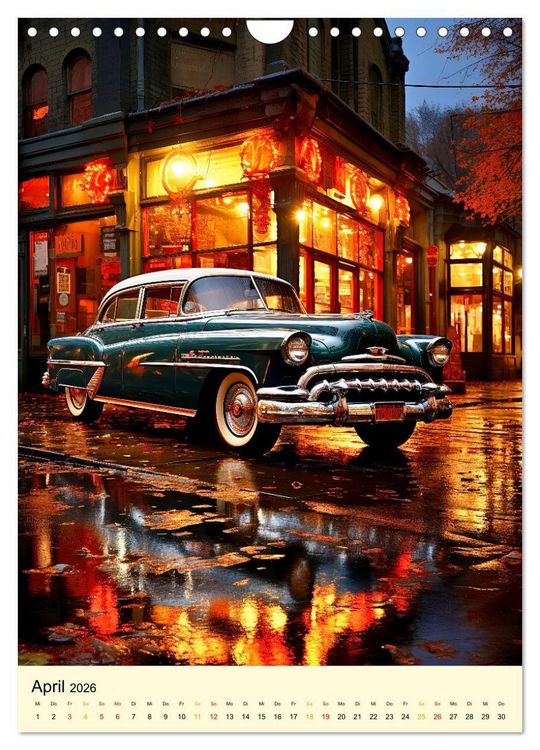 Produktbild: Nostalgic Cars der Traum (Wandkalender 2026 DIN A4 hoch), CALVENDO Monatskalender