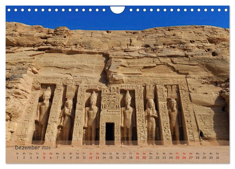 Produktbild: Zwischen Luxor und Abu Simbel - Eine Reise durch die Dynastien (Wandkalender 2026 DIN A4 quer), CALVENDO Monatskalender
