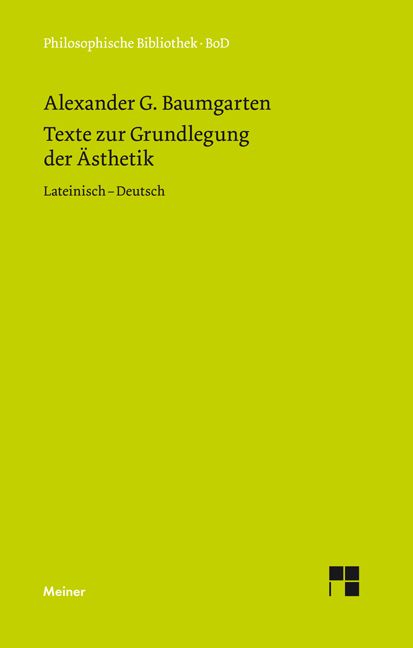 Produktbild: Texte zur Grundlegung der &Auml;sthetik
