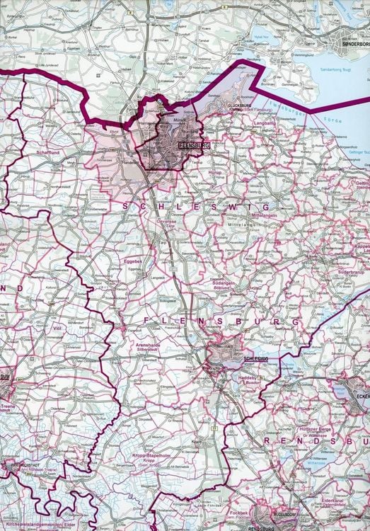 Produktbild: Verwaltungskarte Schleswig-Holstein