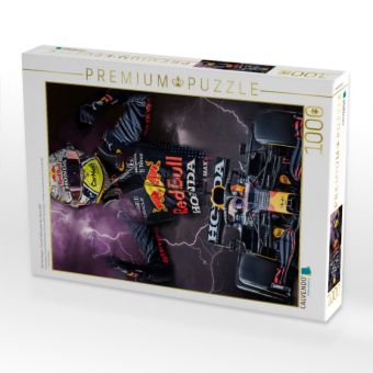 Produktbild: CALVENDO Puzzle Max Verstappen - Formel 1 Weltmeister des Jahres 2021 | 1000 Teile Lege-Gr&ouml;&szlig;e 64x48cm Foto-Puzzle f&uuml;r gl&uuml;ckliche Stunden
