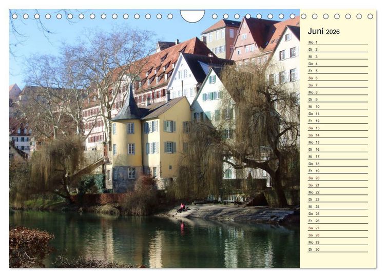 Produktbild: T&uuml;bingen erleben (Wandkalender 2026 DIN A4 quer), CALVENDO Monatskalender