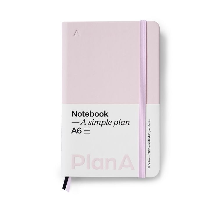 Produktbild: Notizbuch A6 Hardcover Liniert Magnolia Pink
