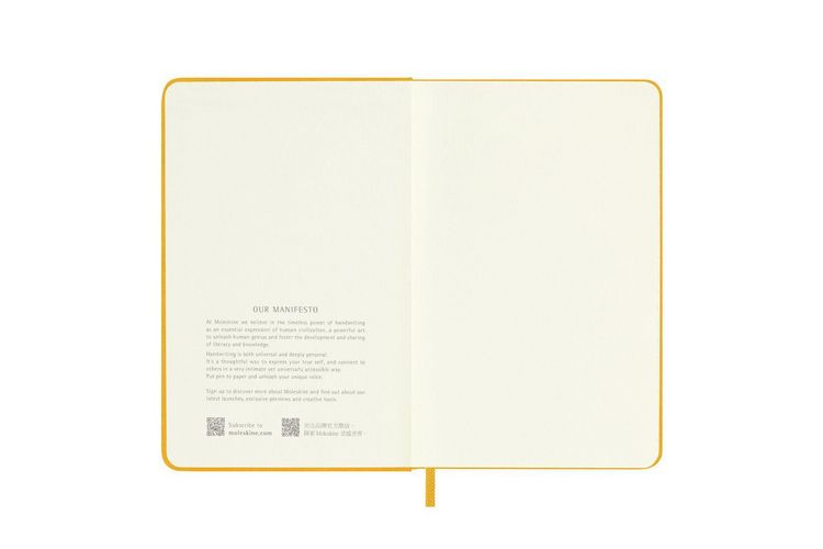 Produktbild: Moleskine Classic Notebook, Pocket, Ruled, Orange Yellow, Silk Hard Cover (3.5 x 5.5)