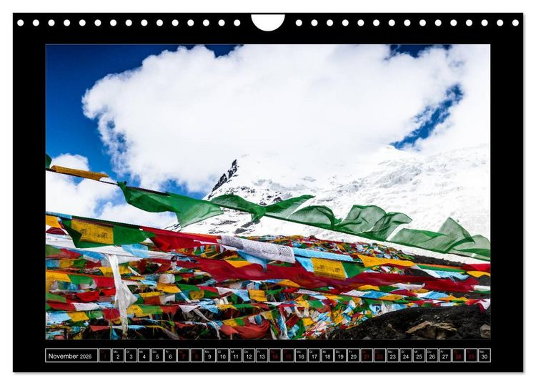 Produktbild: Eine Rundreise durch Tibet (Wandkalender 2026 DIN A4 quer), CALVENDO Monatskalender