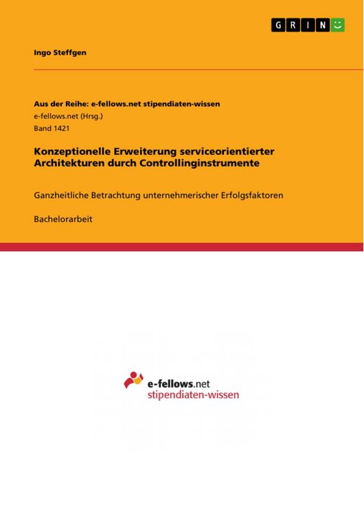 Produktbild: Konzeptionelle Erweiterung serviceorientierter Architekturen durch Controllinginstrumente