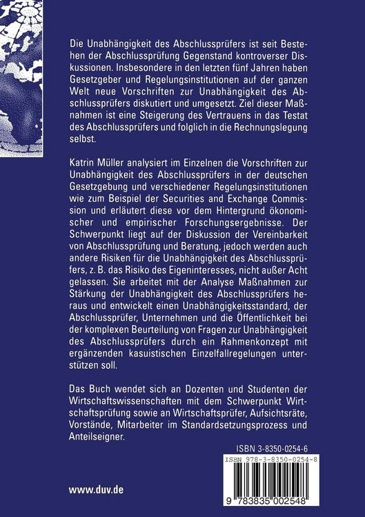 Produktbild: Die Unabh&auml;ngigkeit des Abschlusspr&uuml;fers