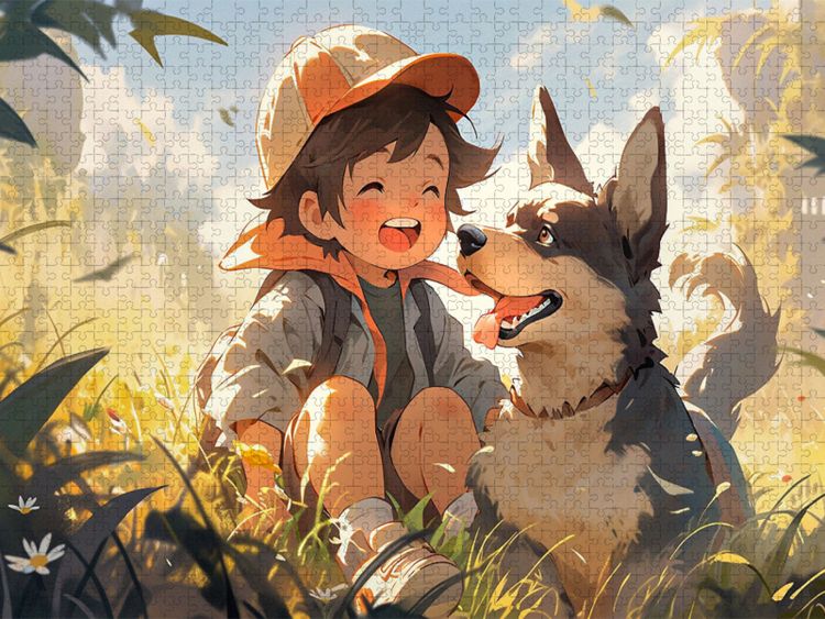 Produktbild: CALVENDO Puzzle Mein tierischer Freund | 1000 Teile Lege-Gr&ouml;&szlig;e 64x48cm Foto-Puzzle f&uuml;r gl&uuml;ckliche Stunden