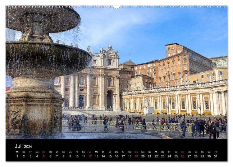Produktbild: Rom (Wandkalender 2026 DIN A2 quer), CALVENDO Monatskalender