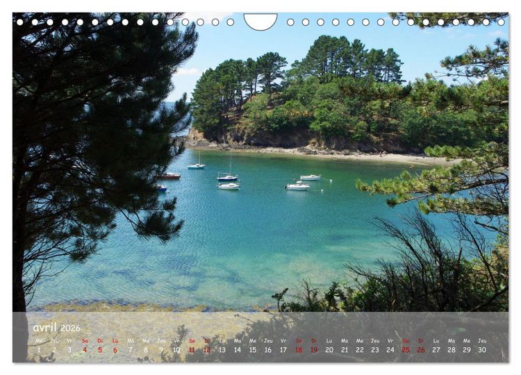 Produktbild: BRETAGNE La beaut&eacute; du Finist&egrave;re (Calendrier mural 2026 DIN A4 vertical), CALVENDO calendrier mensuel