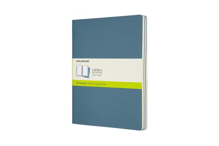 Produktbild: Moleskine Cahier XL, 3er Set, Blanko, Lebhaftes Blau