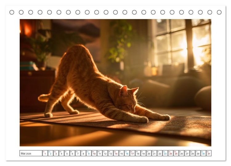 Produktbild: Miau mit Stil (Tischkalender 2026 DIN A5 quer), CALVENDO Monatskalender