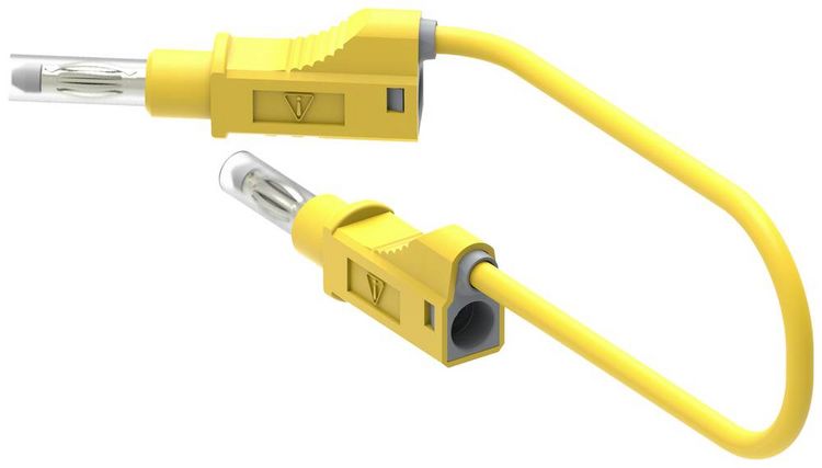 Produktbild: Electro PJP 2217/600V-CD1-100J Messleitung Bananenstecker Bananenstecker 1.00m Gelb 1St.