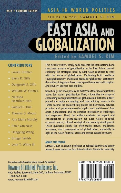 Produktbild: East Asia and Globalization