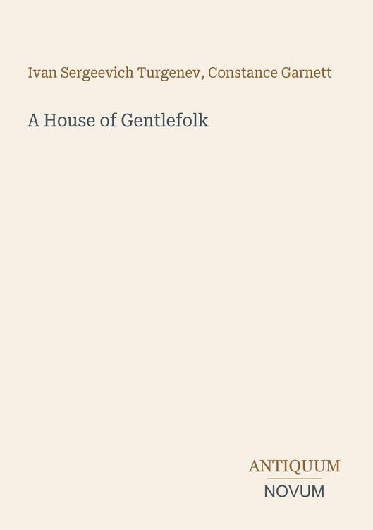 Produktbild: A House of Gentlefolk