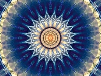 Produktbild: CALVENDO Puzzle Mandala blau | 1000 Teile Lege-Gr&ouml;&szlig;e 64 &times; 48 cm Foto-Puzzle f&uuml;r gl&uuml;ckliche Stunden