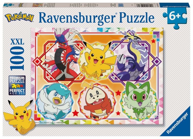 Produktbild: Kinderpuzzle 100 XXL Teile - Pok&eacute;mon Karmesin und Purpur