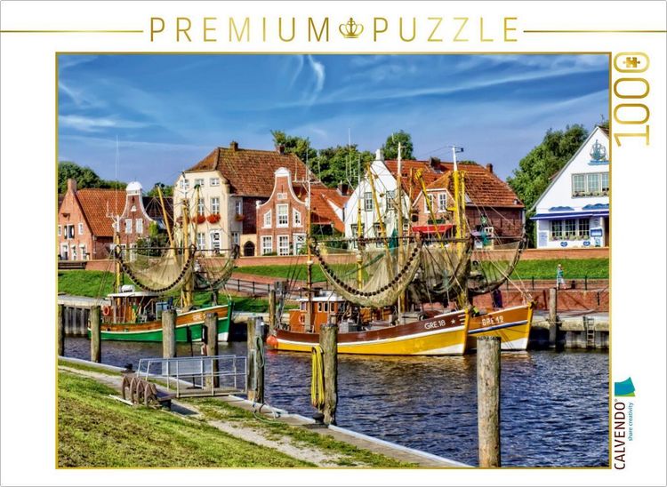 Produktbild: CALVENDO Puzzle Hafen-Panorama, wie aus dem Bilderbuch | 1000 Teile Lege-Gr&ouml;&szlig;e 64 &times; 48 cm Foto-Puzzle f&uuml;r gl&uuml;ckliche Stunden