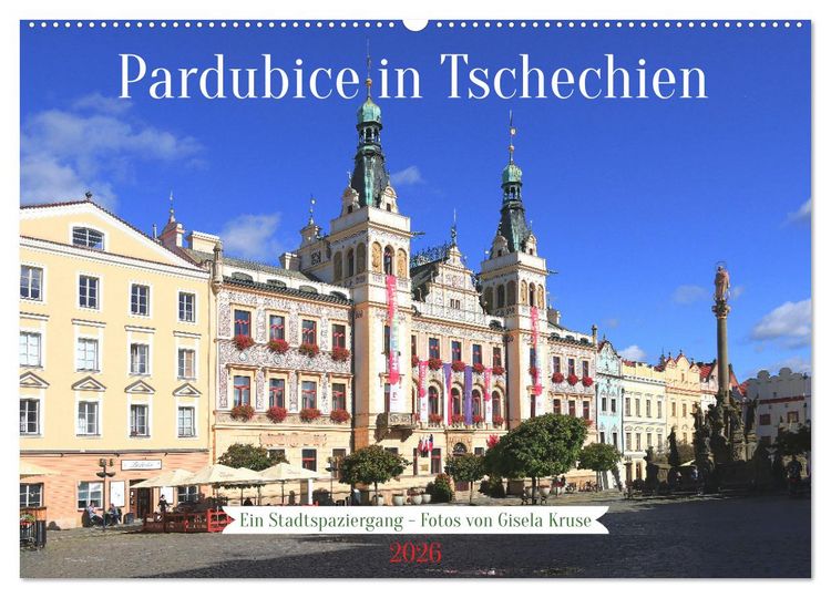 Produktbild: Pardubice in Tschechien - Ein Stadtspaziergang (Wandkalender 2026 DIN A2 quer), CALVENDO Monatskalender