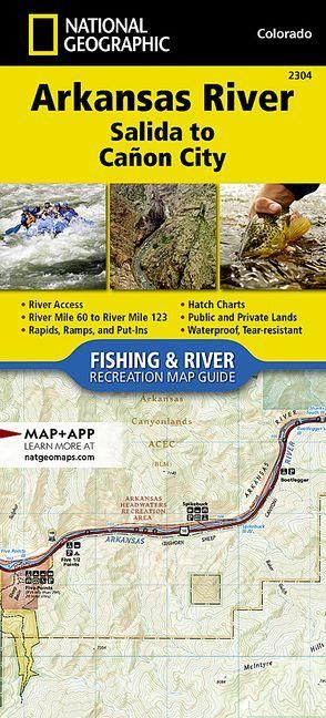 Produktbild: Arkansas River, Salida to Ca&ntilde;on City Map