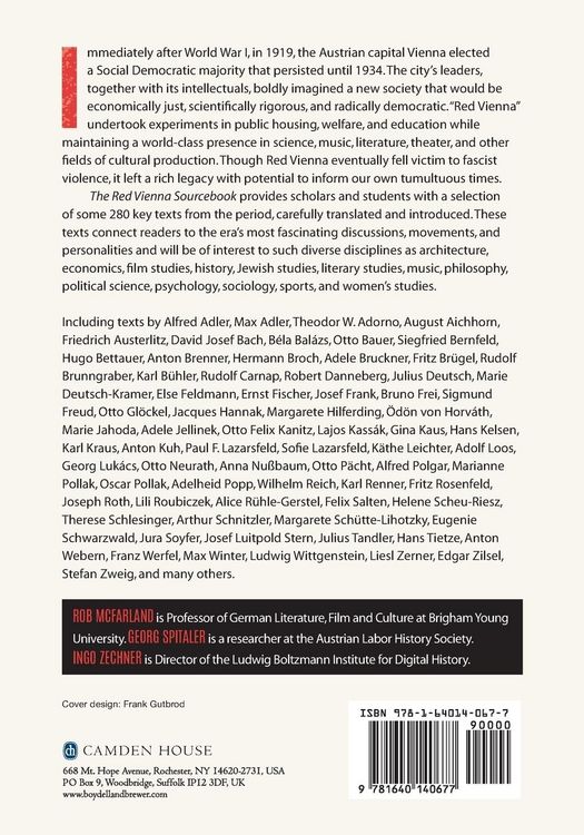 Produktbild: Red Vienna Sourcebook