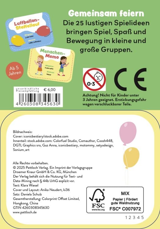 Produktbild: 25 Spiele f&uuml;r fr&ouml;hliche Kinderfeste