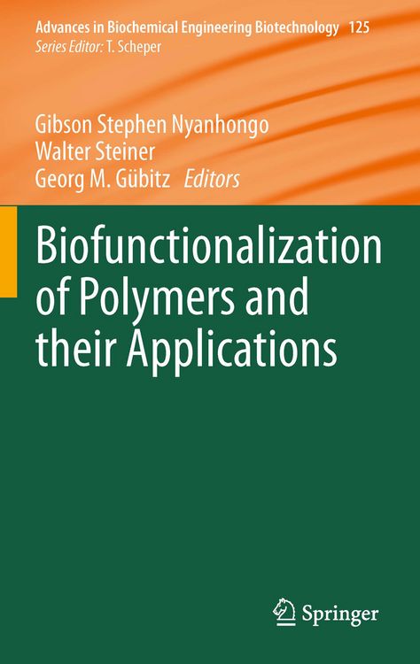 Produktbild: Biofunctionalization of Polymers and their Applications