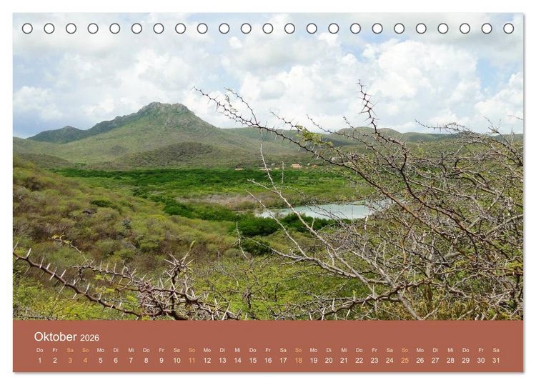 Produktbild: ABC: Aruba - Bonaire - Cura&ccedil;ao (Tischkalender 2026 DIN A5 quer), CALVENDO Monatskalender