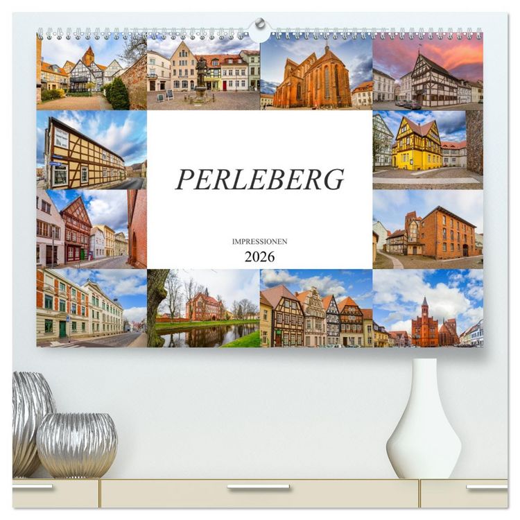 Produktbild: Perleberg Impressionen (hochwertiger Premium Wandkalender 2026 DIN A2 quer), Kunstdruck in Hochglanz