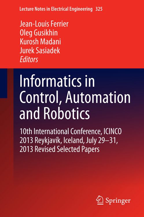 Produktbild: Informatics in Control, Automation and Robotics