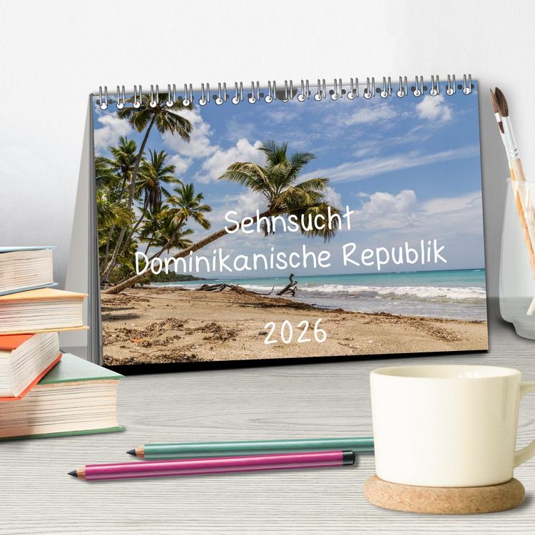Produktbild: Sehnsucht Dominikanische Republik 2026 (Tischkalender 2026 DIN A5 quer), CALVENDO Monatskalender