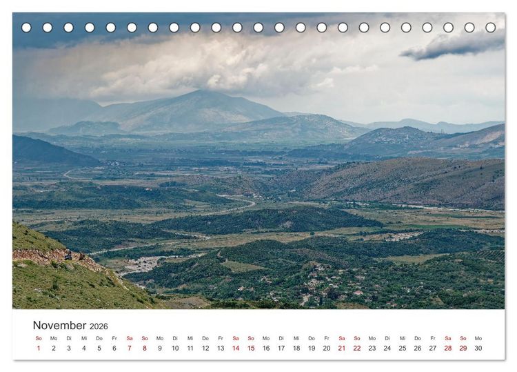 Produktbild: Albanien. Eine Entdeckungsreise. (Tischkalender 2026 DIN A5 quer), CALVENDO Monatskalender