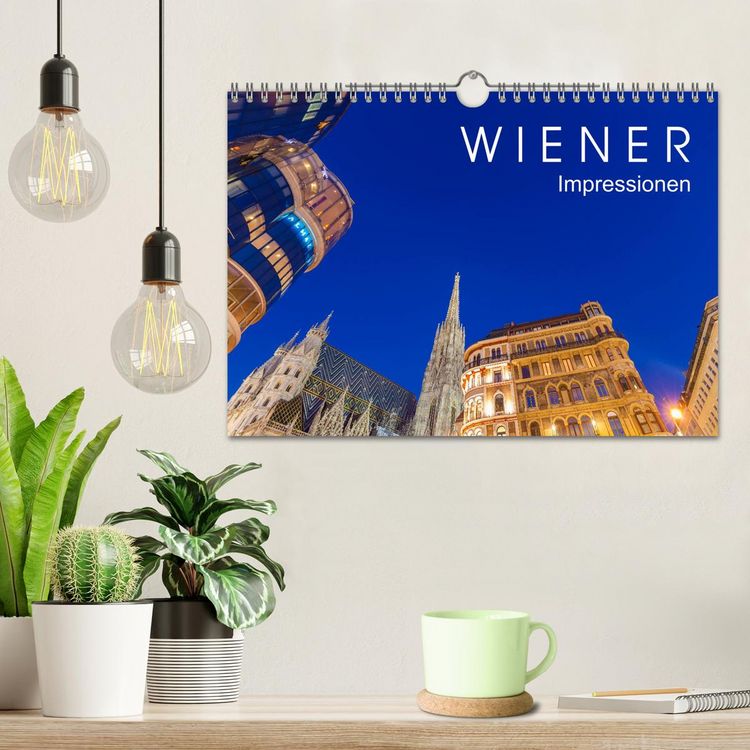 Produktbild: W I E N E R Impressionen (Wandkalender 2026 DIN A4 quer), CALVENDO Monatskalender