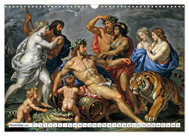 Produktbild: Mythologische Geschichten in barocker Pracht (Wandkalender 2027 DIN A3 quer), CALVENDO Monatskalender