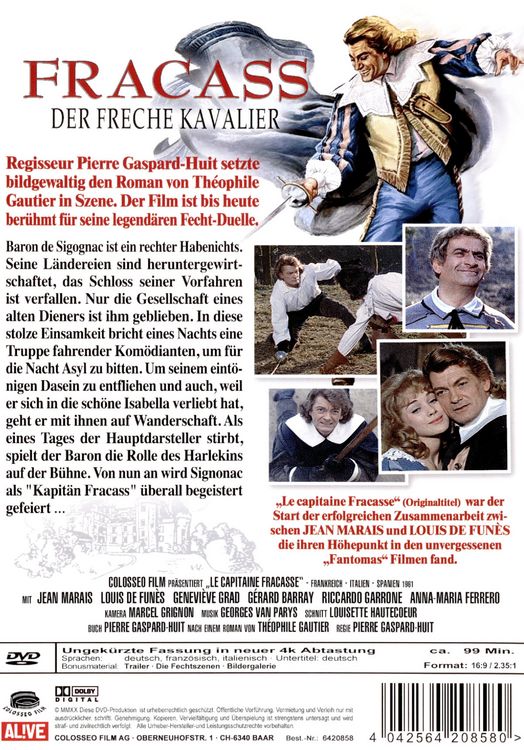 Produktbild: Fracass - der freche Kavalier (uncut) (abgetastet vom Originalnegativ und restauriert)